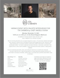 Cook Iii Tia Carmen Restaurant At Jw Marriott Phoenix Desert Ridge Resort Spa In Phoenix Az